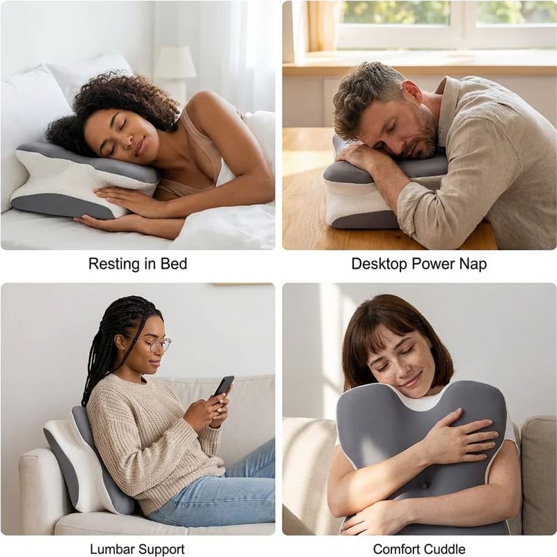 High-density memory foam butterfly pillow