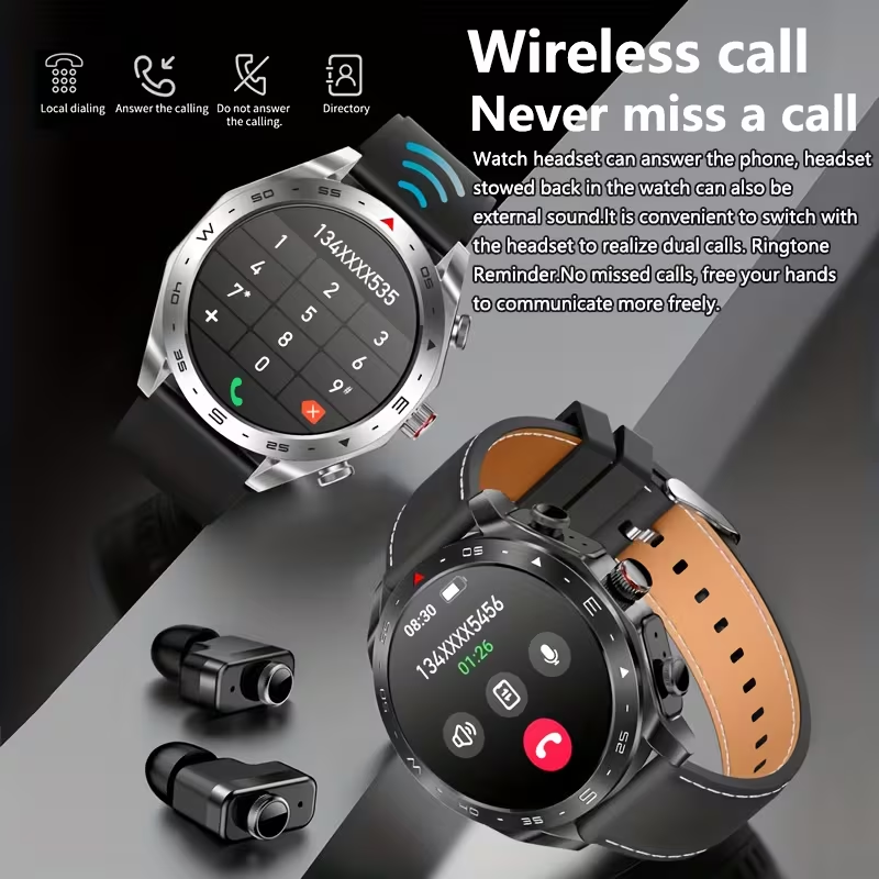 This 2-in-1 smart watch is perfectly compatible with both iPhones and Android phones.