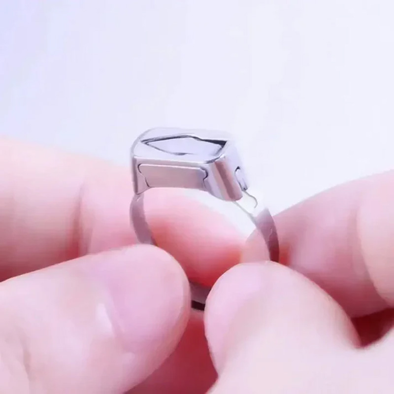 Stainless steel self-defense ring