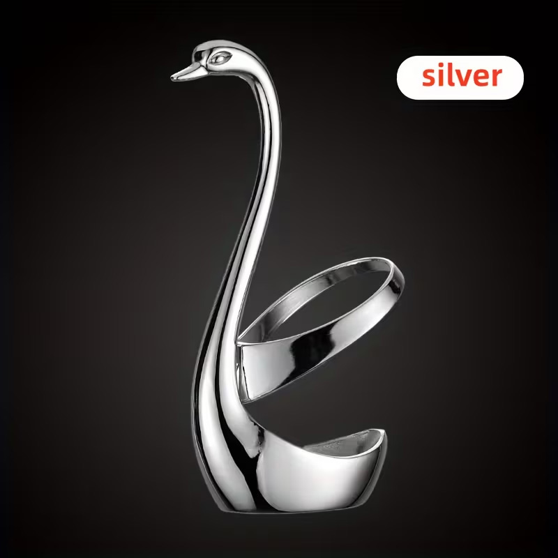 High-quality swan-shaped cutlery rack
