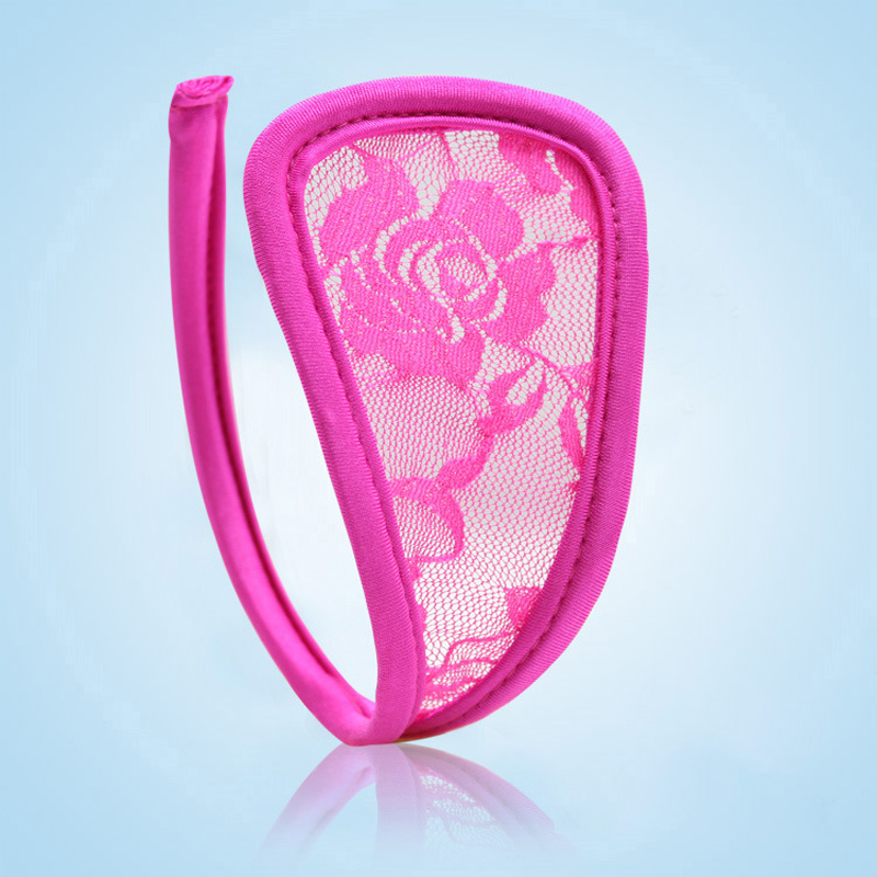 Lace transparent C-shaped panties