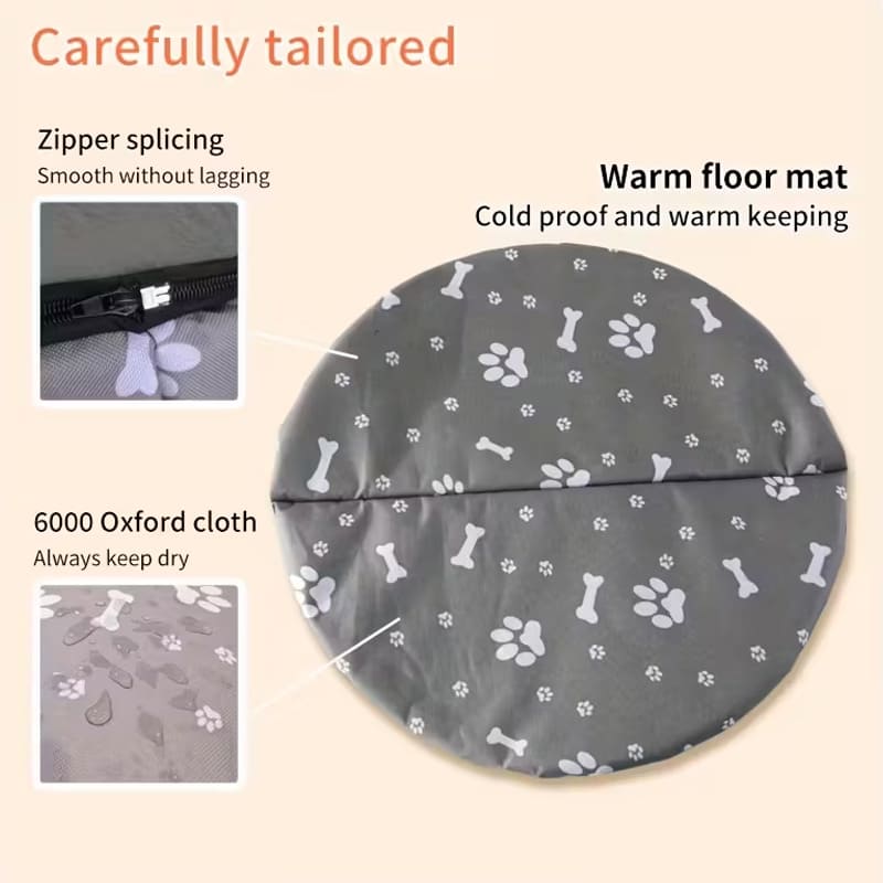 Pet outdoor warm bed