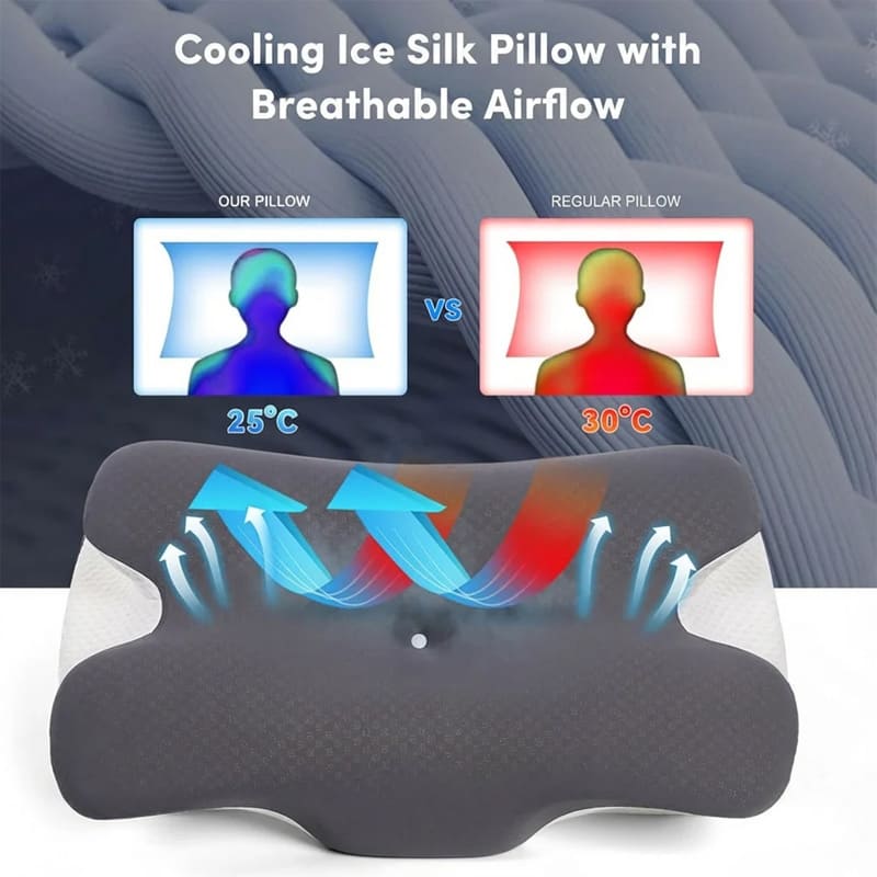 High-density memory foam butterfly pillow