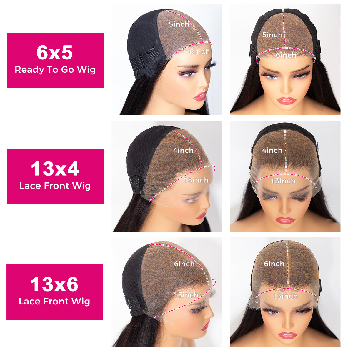 Glueless Body Wave 13x4 13x6 HD Lace Wig Pre Cut 6x5 HD Lace Wear & Go Wig Easy Install