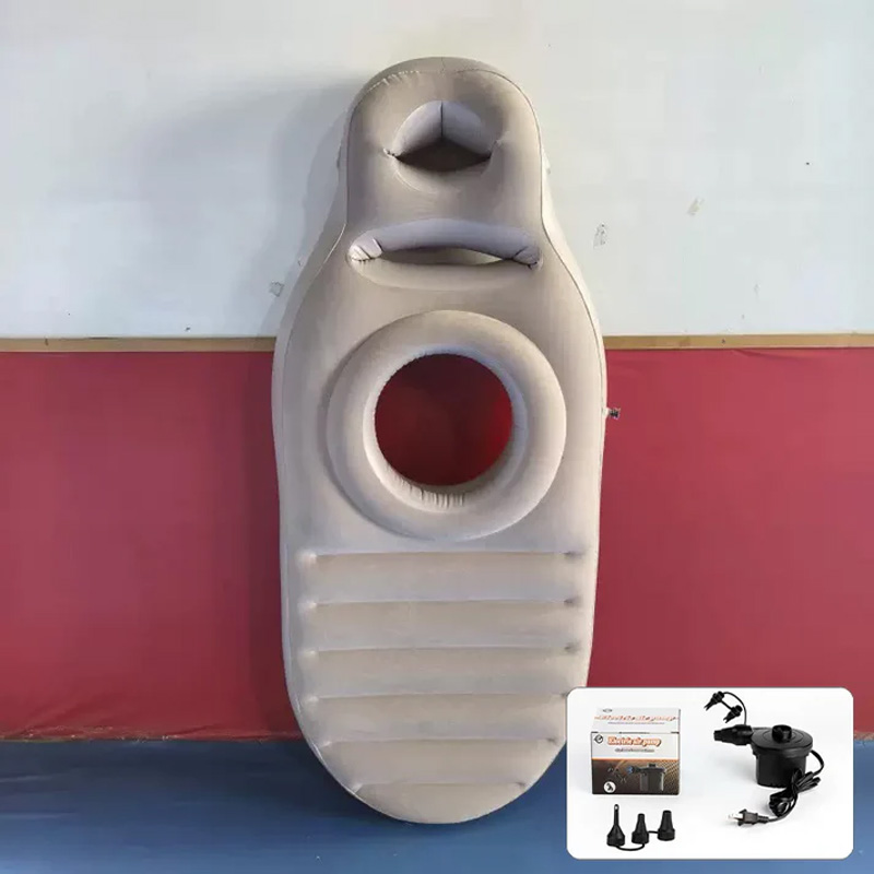 Inflatable concave cushion for pregnant women