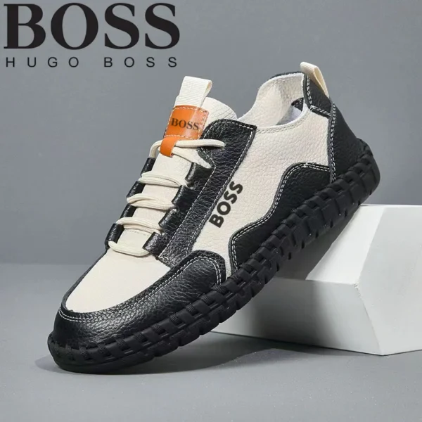 Urban Leather Contrast Sneakers | Clearance Sale