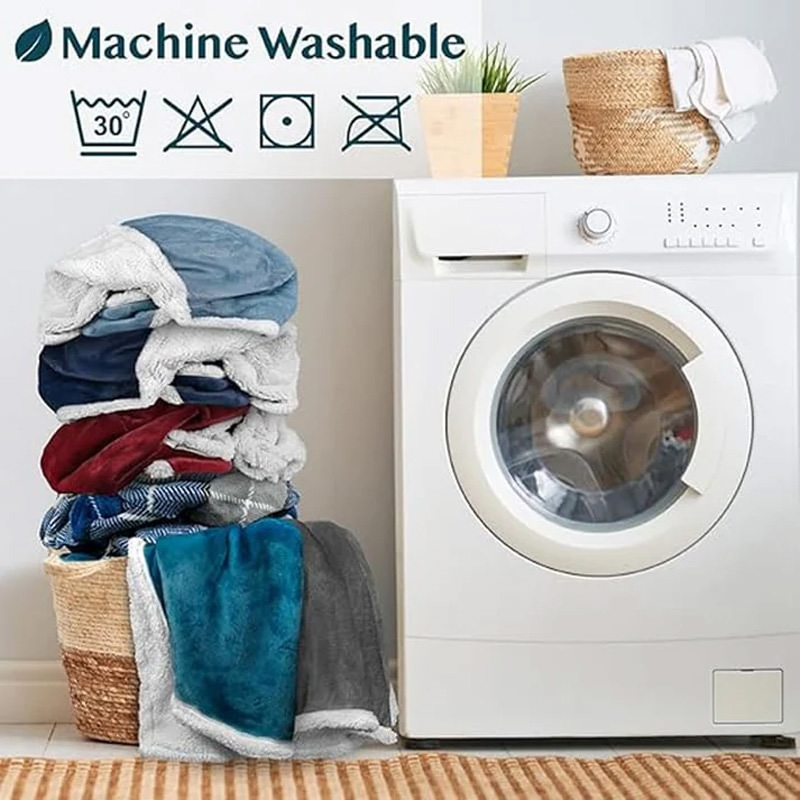 Composite lamb fleece beanbag blanket