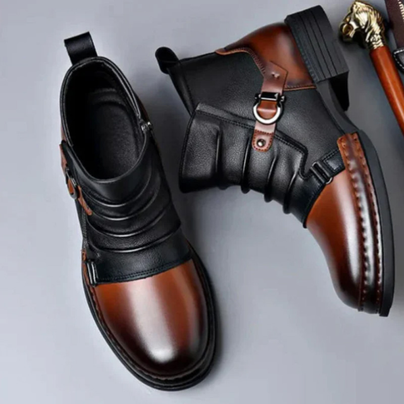 Men's genuine leather ankle boots
