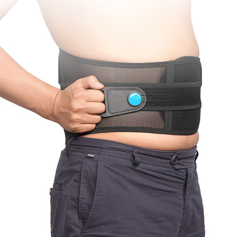 Pull cord waist support belt