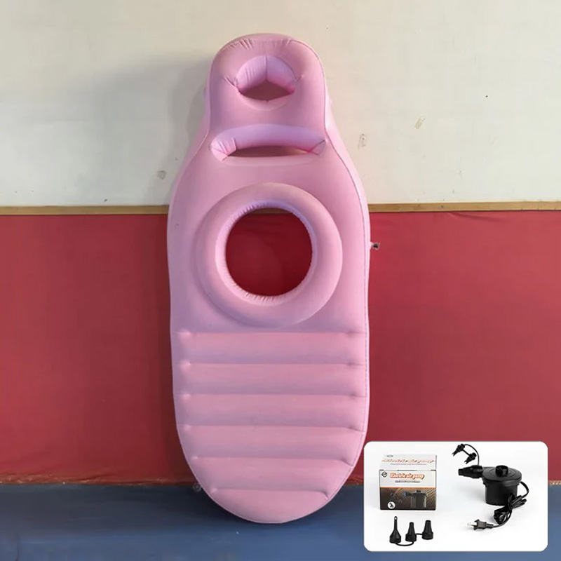 Inflatable concave cushion for pregnant women