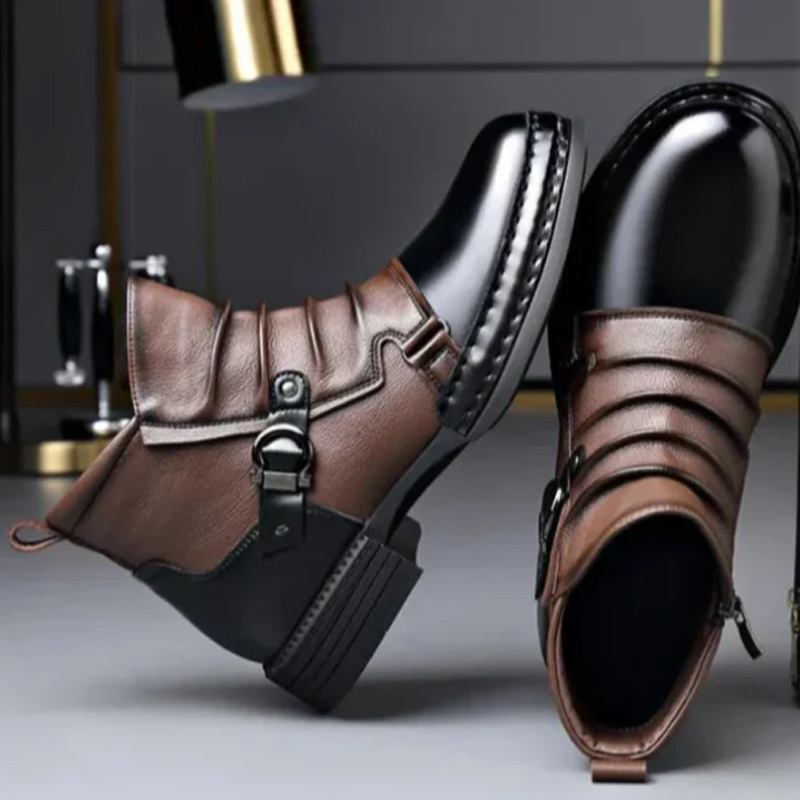 Men's genuine leather ankle boots