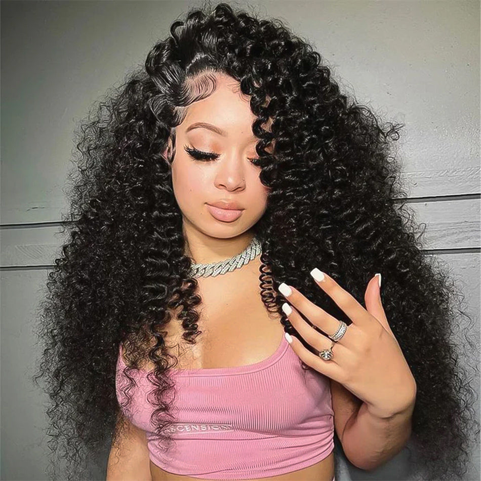 Bouncy Fluffy Deep Wave 6×5 Pre-cut Lace Pull & Go Glueless Wig Pre Bleached & Plucked