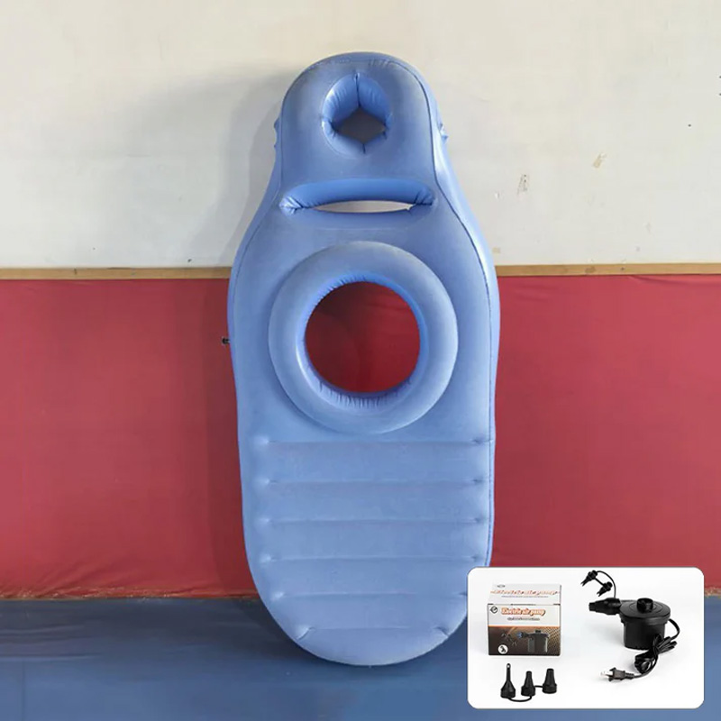 Inflatable concave cushion for pregnant women