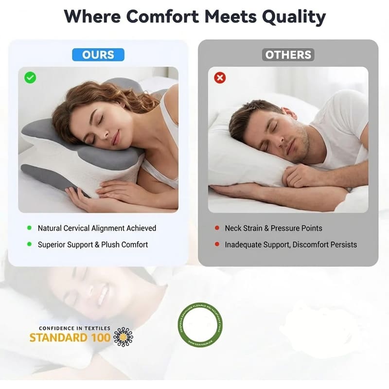 High-density memory foam butterfly pillow