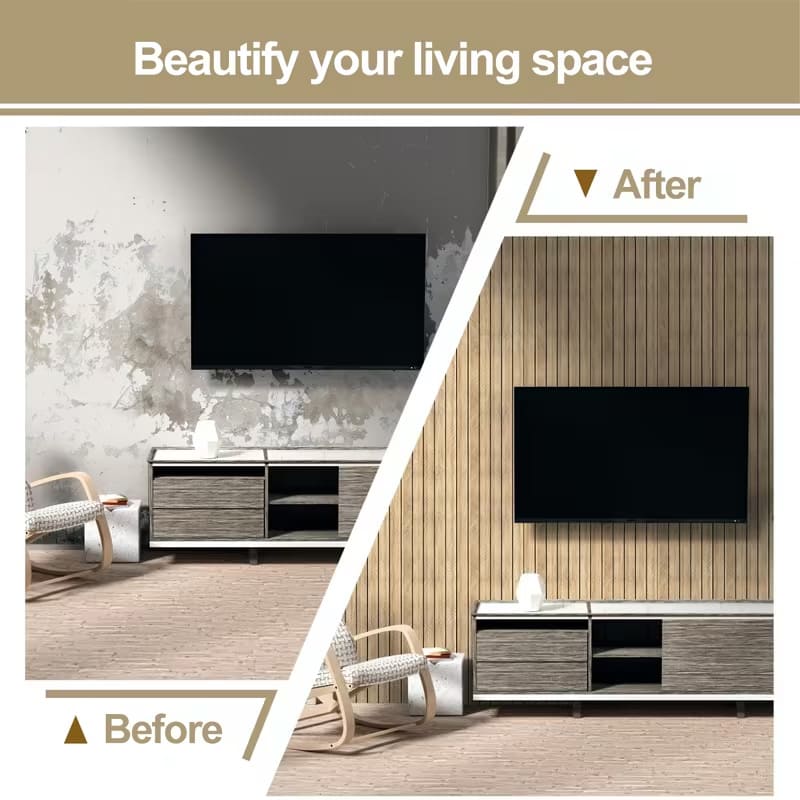 3D wood grain wall panels