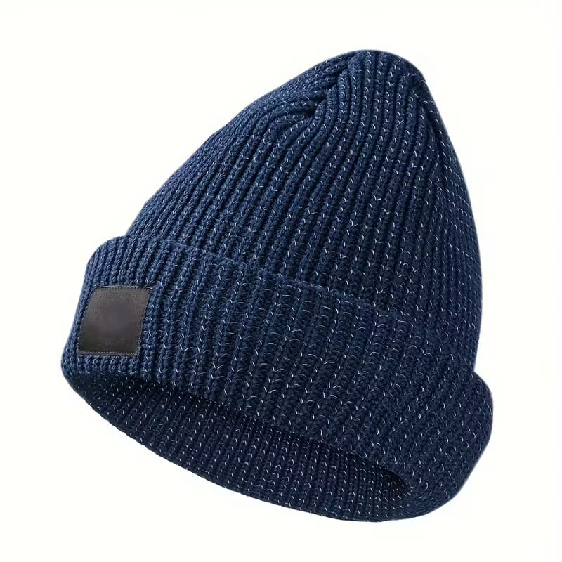 Cool reflective knit hat