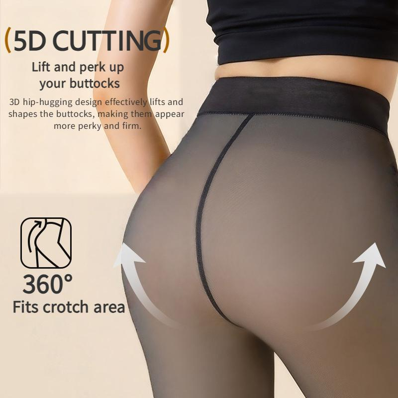 Flawless transparent thermal leggings