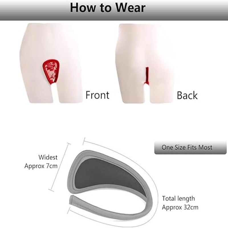 Lace transparent C-shaped panties