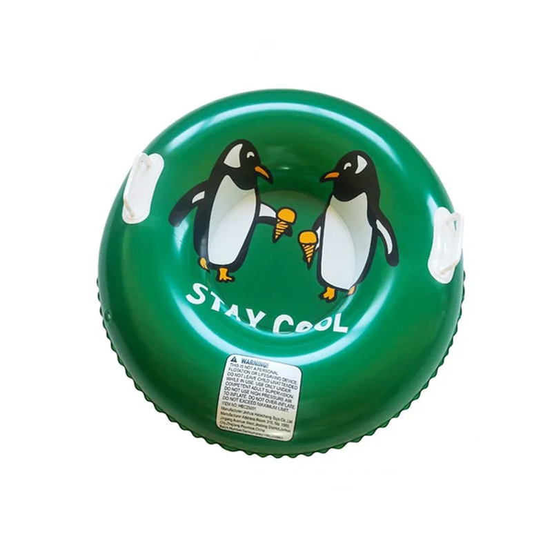 Inflatable thickened snow tube