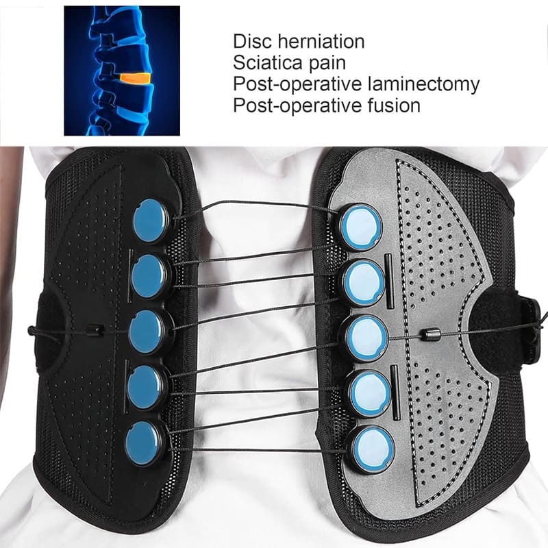 Pull cord waist support belt