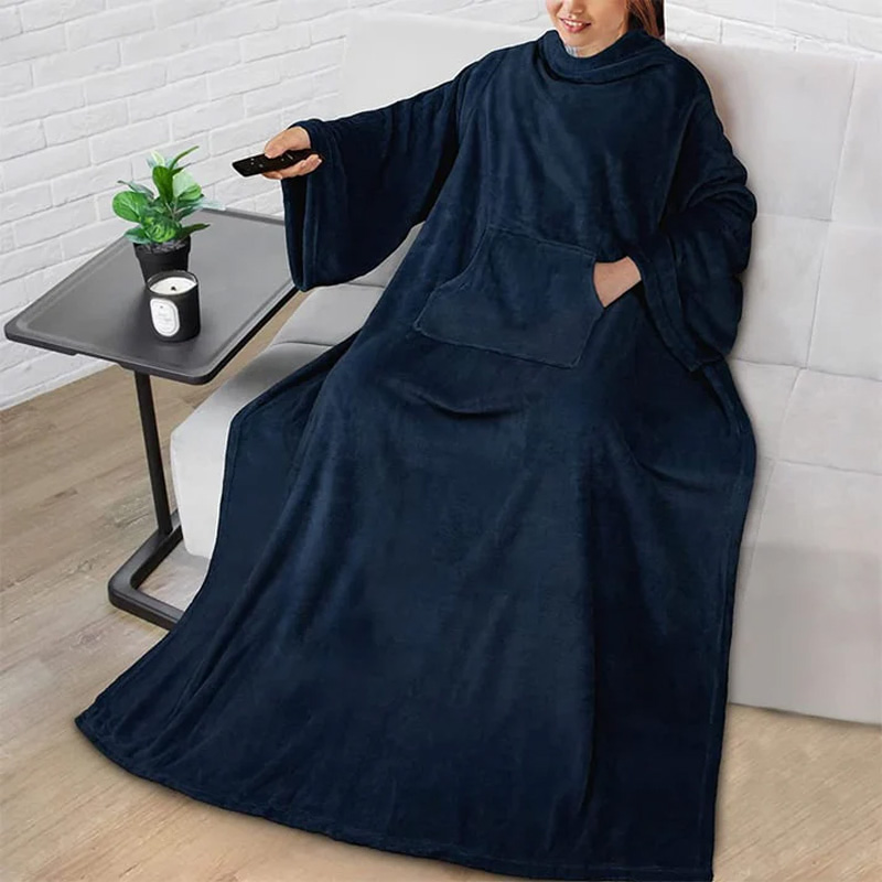 Composite lamb fleece beanbag blanket