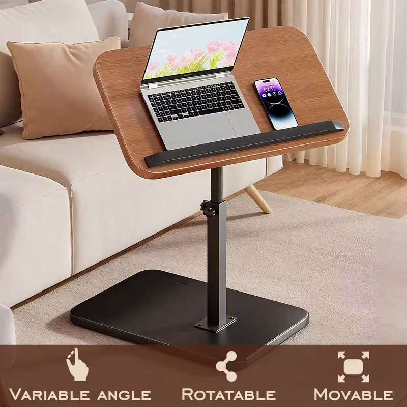 Adjustable angle computer desk