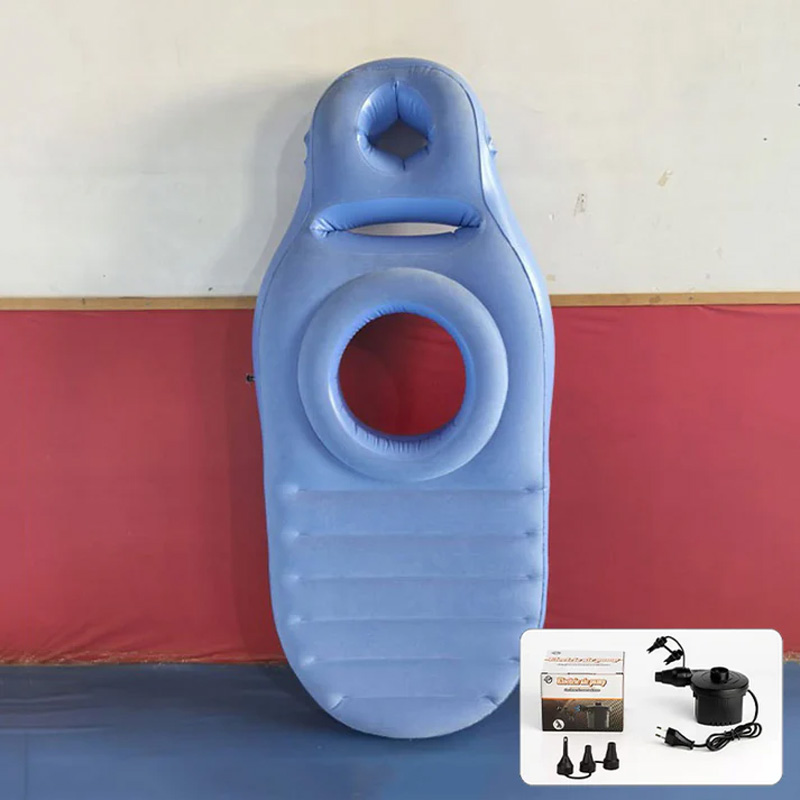 Inflatable concave cushion for pregnant women