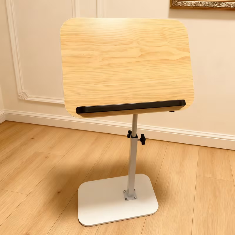 Adjustable angle computer desk