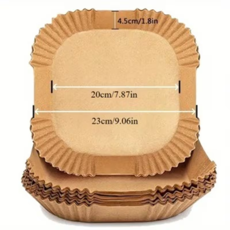 52/102 pieces of disposable baking paper liners - waterproof and oil-proof