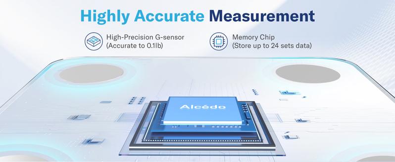 Alcedo Smart Scale for Body Weight, 7-Color Glowing Bluetooth Digital Bathroom Scale for BMI and Body Fat, Body Composition Monitor with Smartphone App Alcedo Smart Scale for Body Weight, 7-Color Glowing Bluetooth Digital Bathroom Scale for BMI and Body Fat, Body Composition Monitor with Smartphone App
