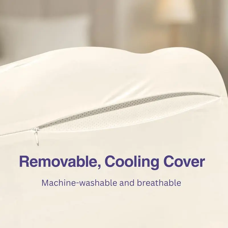 Ergonomic cervical pillow with dual-height design, winner of the 2025 Best Pillow Award.