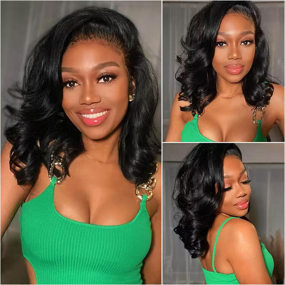 Barrel Curls Glueless 6x5 13x4 HD Lace Wig Shoulder Length Wigs