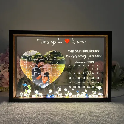 Custom The Day I Found My Missing Piece Song Lightbox Gift