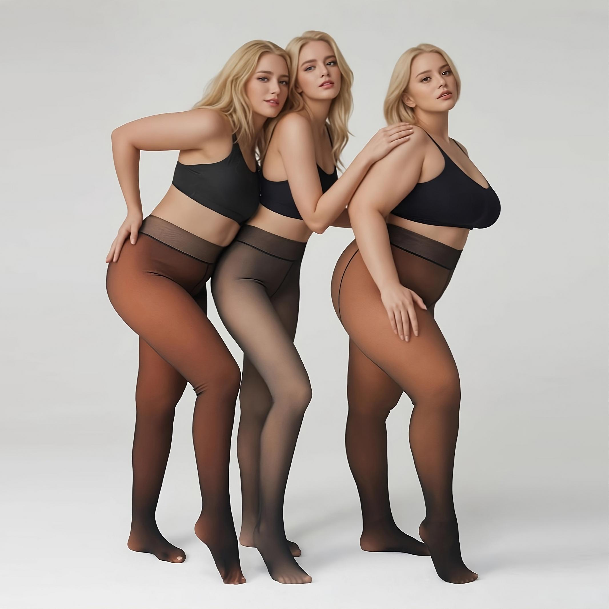 Flawless transparent thermal leggings