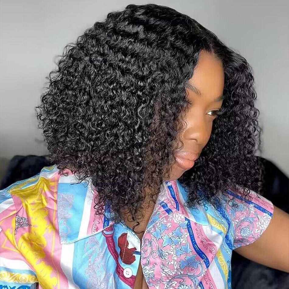 Super Deal | Glueless Wig Short Cut Curly Hair 13x4 Lace Bob Wigs