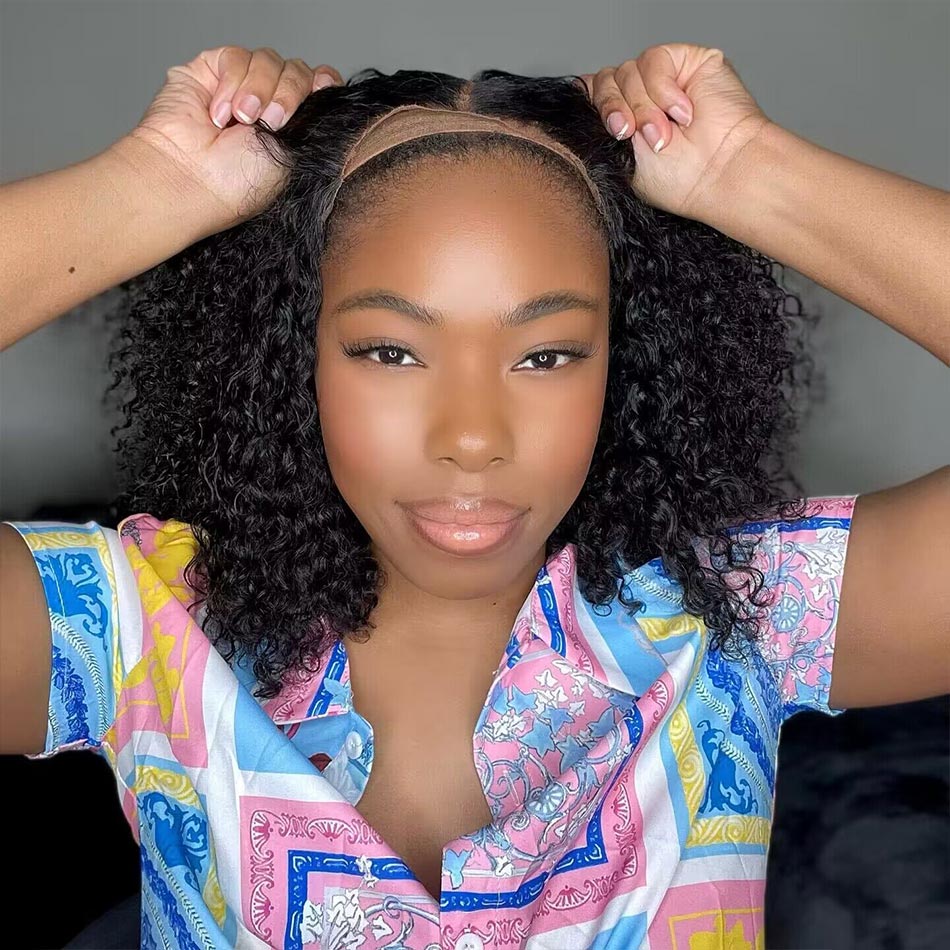 Super Deal | Glueless Wig Short Cut Curly Hair 13x4 Lace Bob Wigs