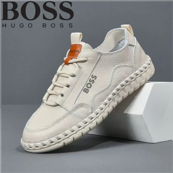 Urban Leather Contrast Sneakers | Clearance Sale