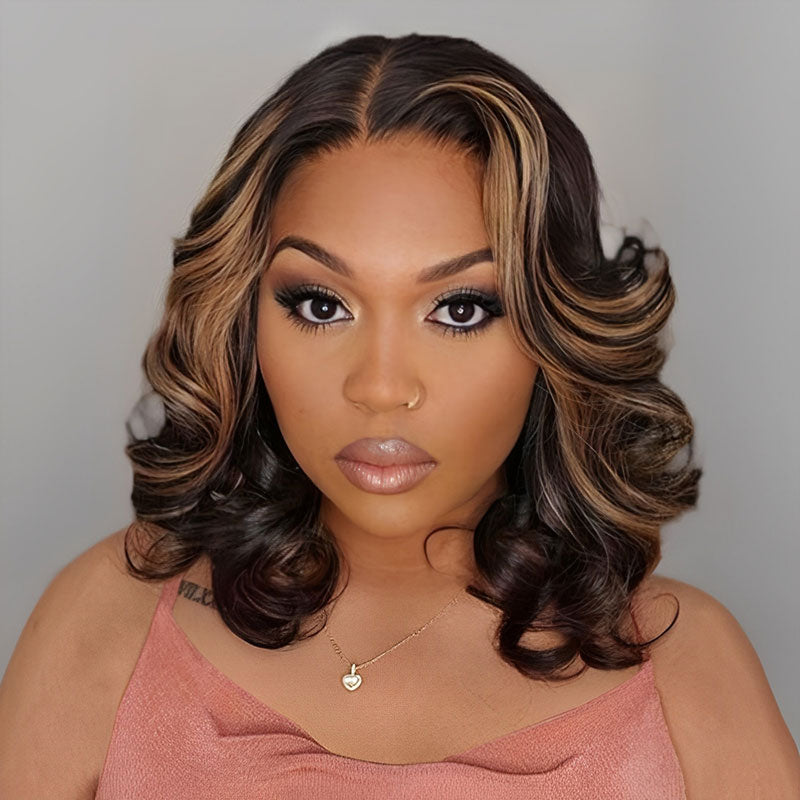 Super Deal Short Bob Wig Loose Body Wave Pre Cut 6x5 HD Lace Closure Glueless Wig
