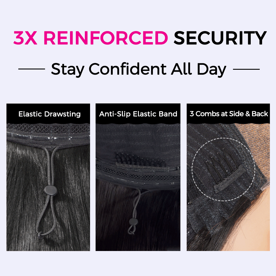 Natural C-Part Bouncy Deep Short Cut Wig Pull Go Glueless Scalp Vibe Pre Everything