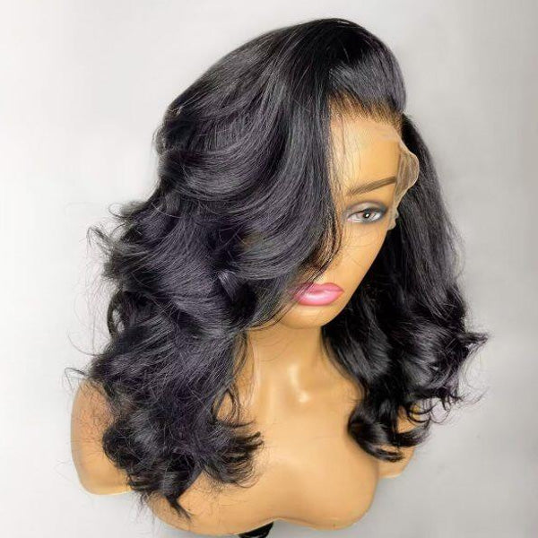 Barrel Curls Glueless 6x5 13x4 HD Lace Wig Shoulder Length Wigs