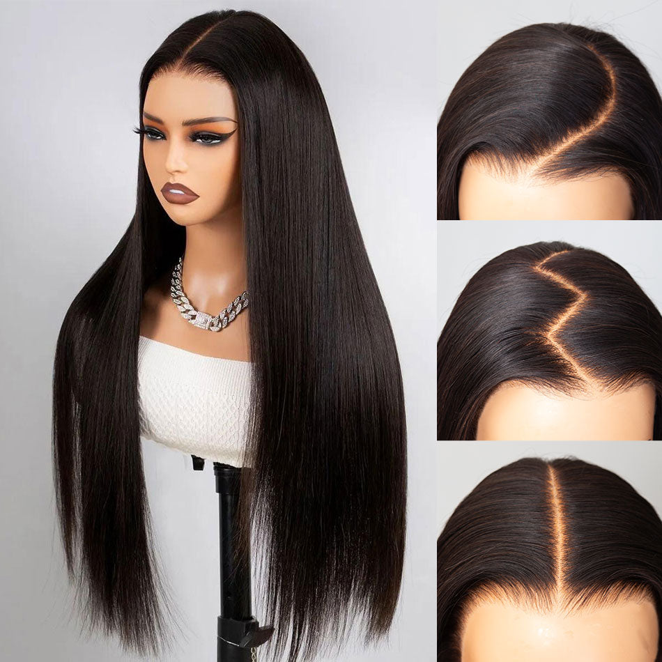 Pre-bleached Knots Glueless Silky Straight Hair 13x4 13x6 Full Frontal Lace Wigs | Real HD Wig