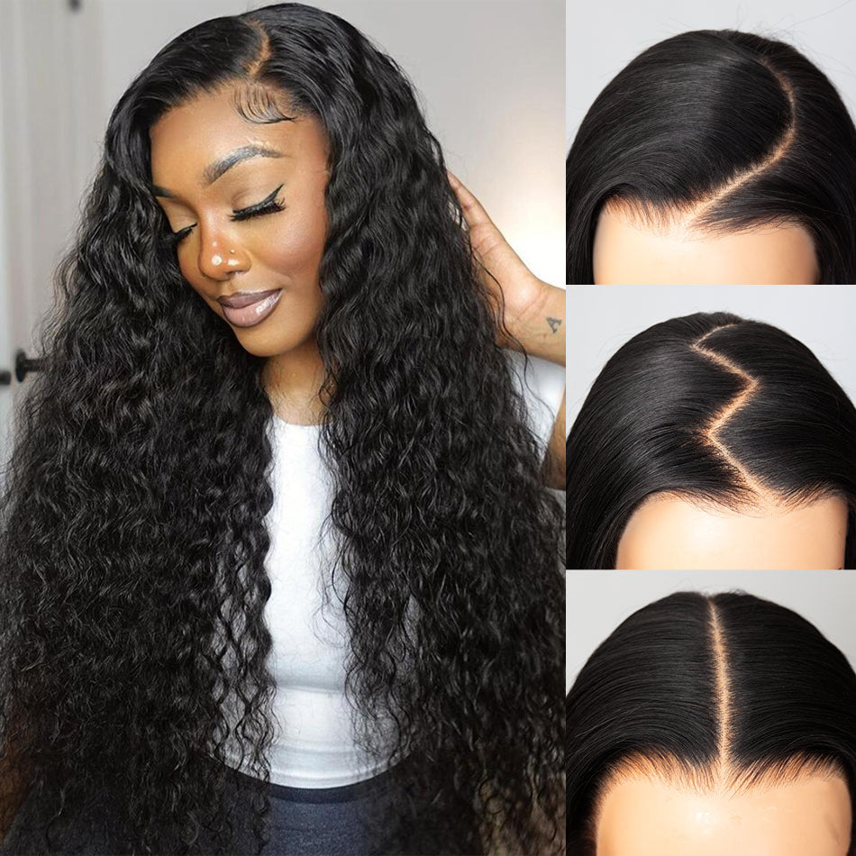 Pull & Go Drawstring Glueless Wig Water Wave 6x5 13x6 HD lace Pre-everything Human Hair Wig