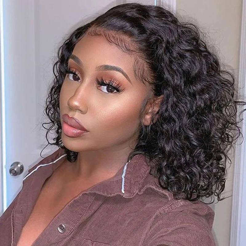 Special Offer | Water Wave Human Hair Glueless Bob Wig 13x4 Lace Wigs