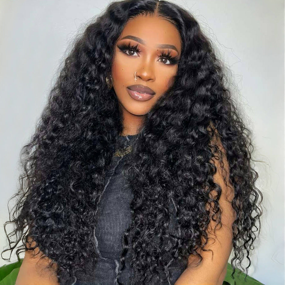 9x6 HD Lace Water Wave Wear & Go Wig Pre Bleached Tiny Knots Glueless Wig