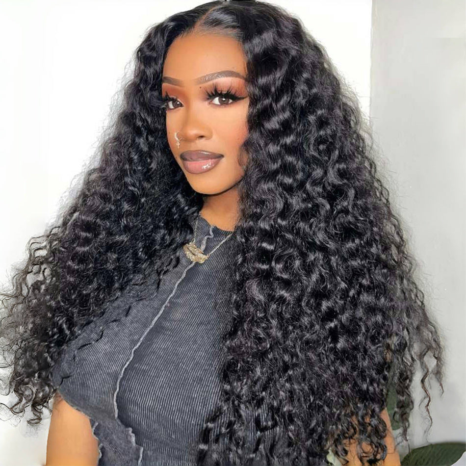 9x6 HD Lace Water Wave Wear & Go Wig Pre Bleached Tiny Knots Glueless Wig