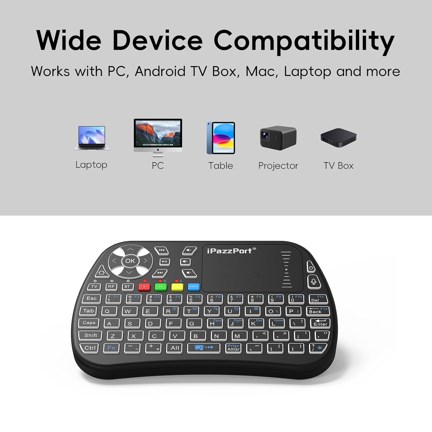 vSeeBox Mini Backlit Bluetooth Keyboard