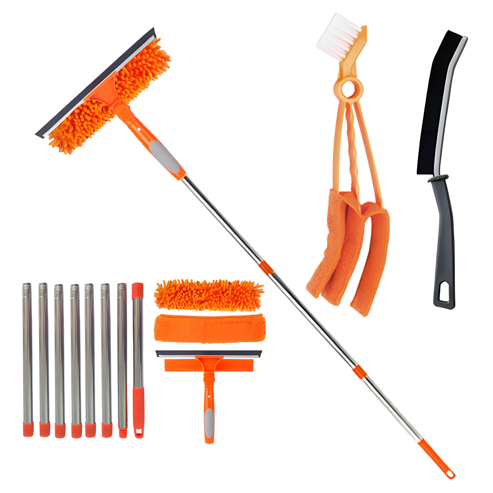 Nodea 3-in-1 Extendable Window Cleaning Kit