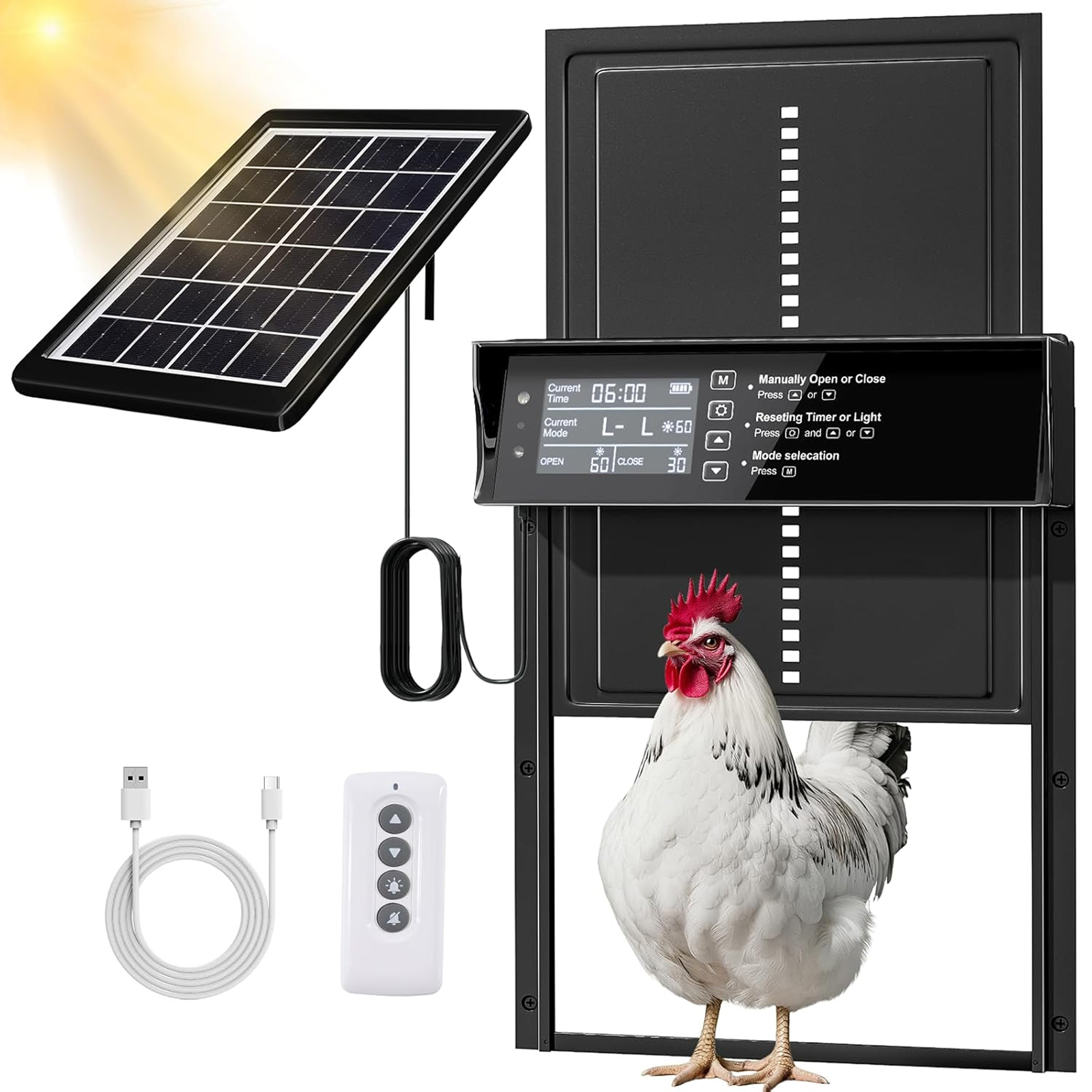 Nodea Solar Automatic Chicken Coop Door