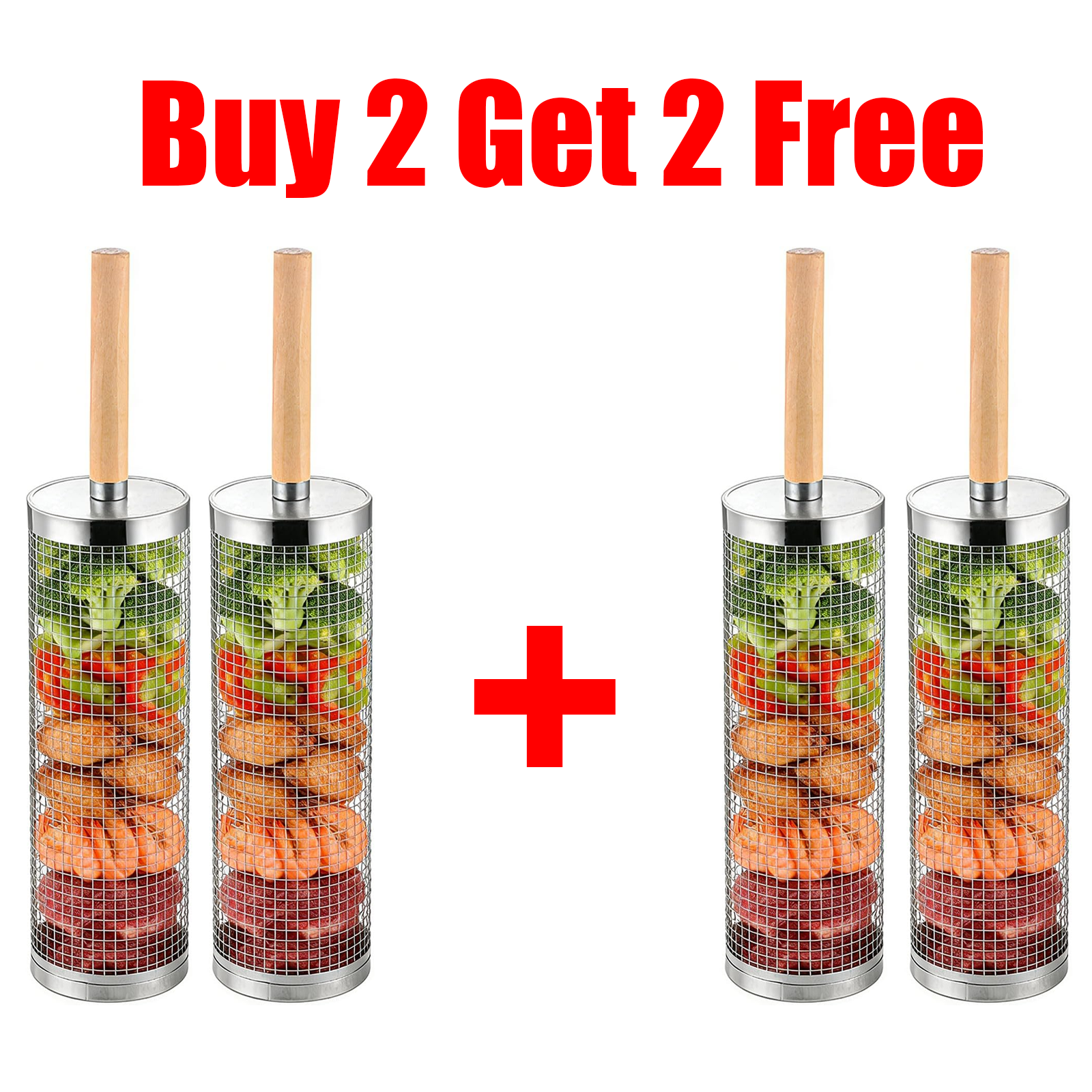 Nodea Rolling Grill Basket
