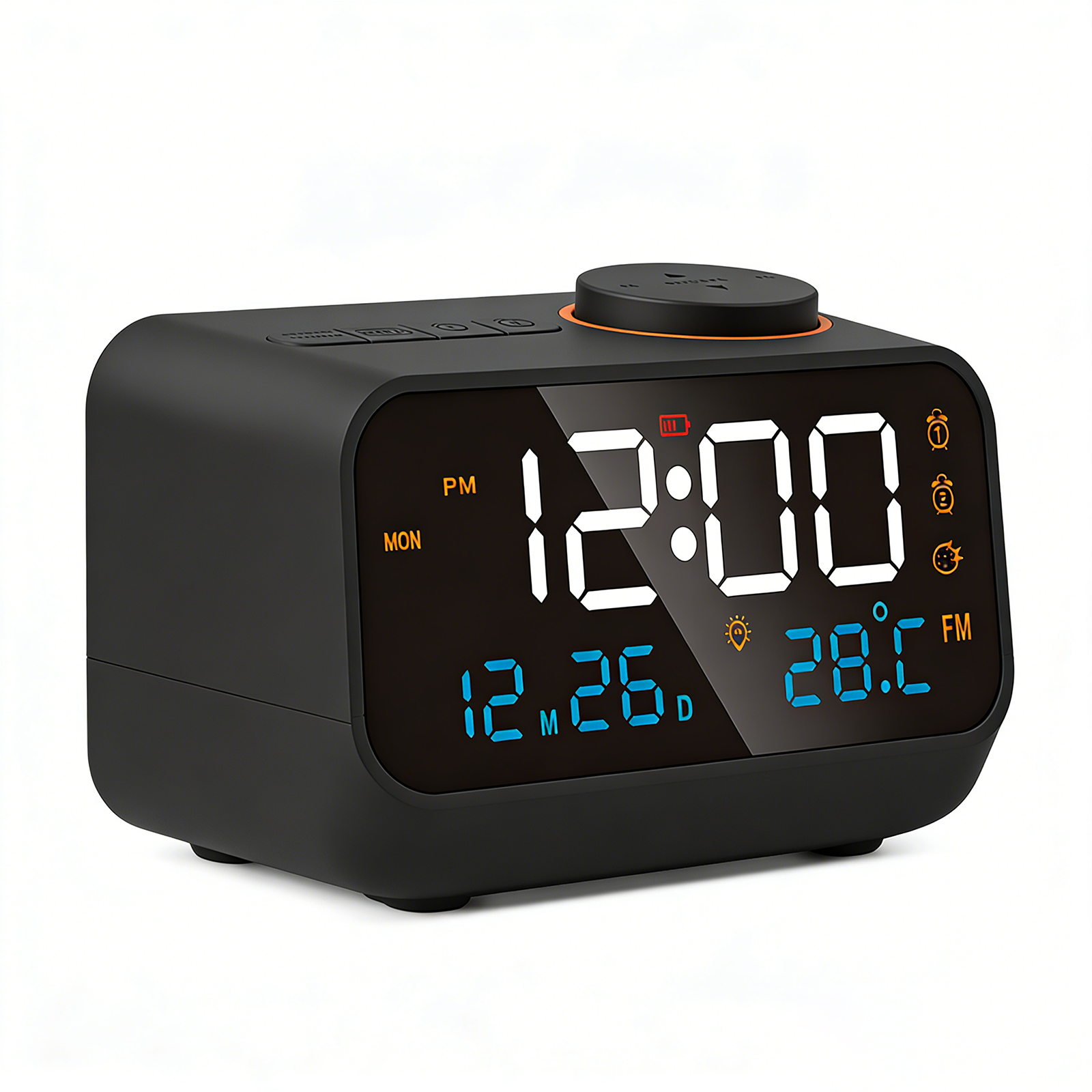 Nodea Digital Alarm Clock with FM Radio